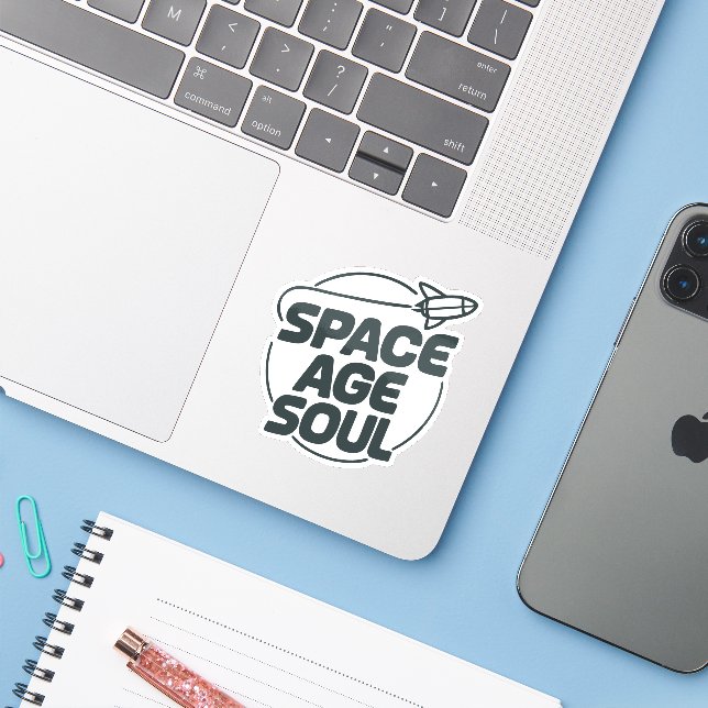 Space Age Soul Sticker (Laptop w/ iPhone)
