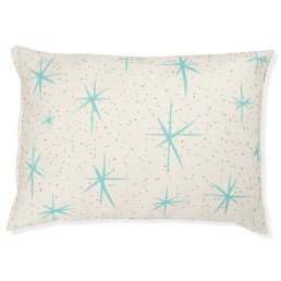Space Age Turquoise Starburst Dog Bed