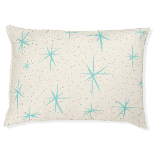 Space Age Turquoise Starburst Dog Bed