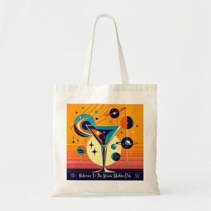 Space Age Welcome To The Atomic Martini Club Tote Bag