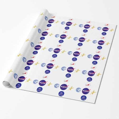 Space Agency Logo Collection Wrapping Paper