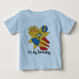 Space Alien 2nd Birthday T-shirts and Gifts