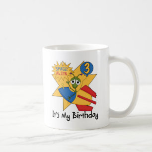 Space Alien 3rd Birthday Tshirts and Gifts Coffee Mug