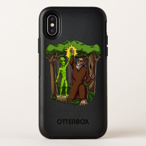 Space Alien Bigfoot Mystery Conspiracy Theory OtterBox Symmetry iPhone X Case