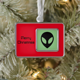 Space Alien Extraterrestrial Being Christmas Ornament