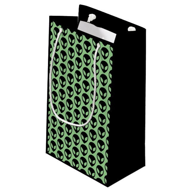 Space Alien Extraterrestrial Small Gift Bag (Back Angled)