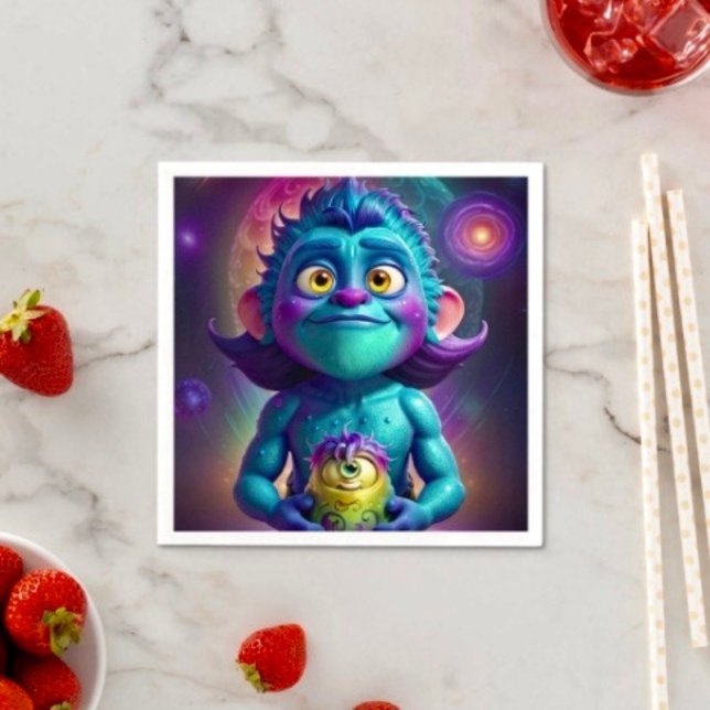 Space Alien & Friend  Napkins (Creator Uploaded)