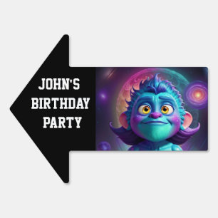 Space Alien & Friend Sign