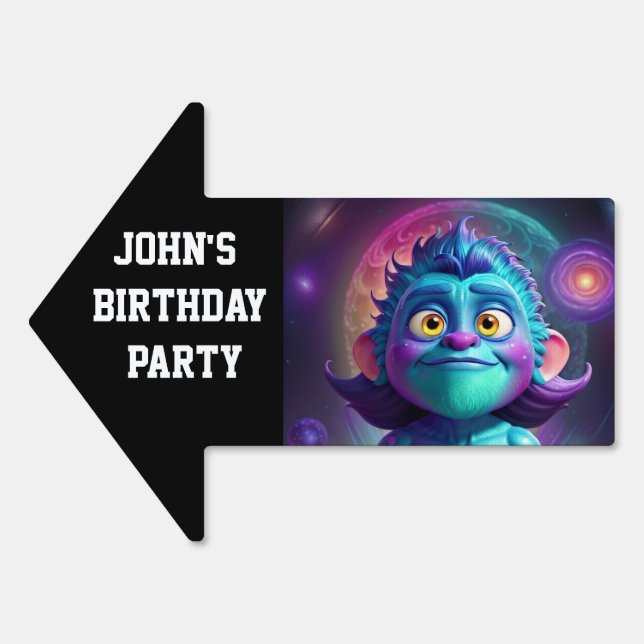 Space Alien & Friend Sign (Front)