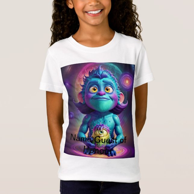 Space Alien & Friend  T-Shirt (Front)