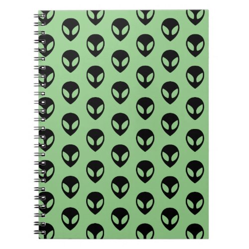 Space Alien Green Extraterrestrial Aliens Notebook