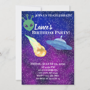 Space Alien Invitation