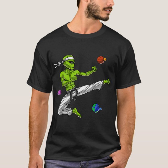 Space Alien Karate T-Shirt (Front)