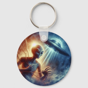 Space Alien Keychain