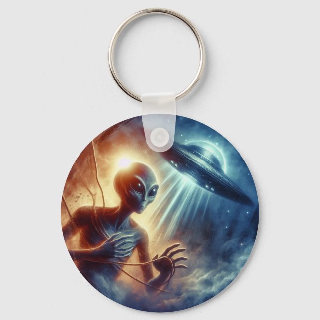Space Alien  Keychain (Front)