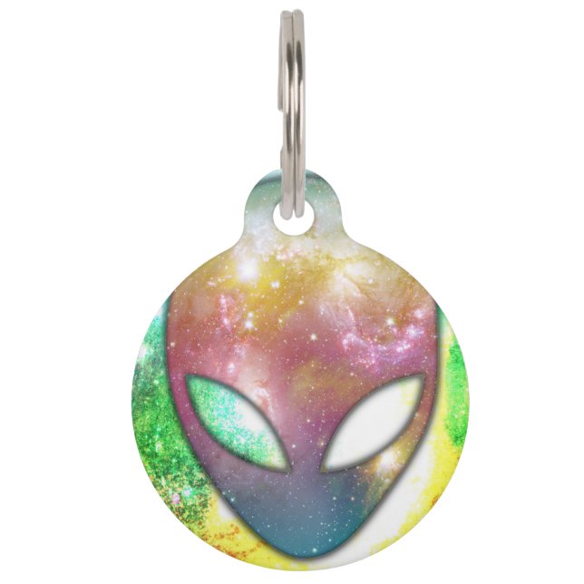 Space Alien Pet ID Tag (Front)
