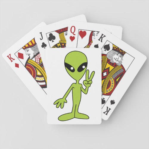 Space Alien Playing Cards