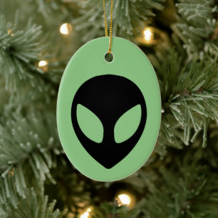 Space Alien Sci Fi Extraterrestrial UFO Ceramic Ornament