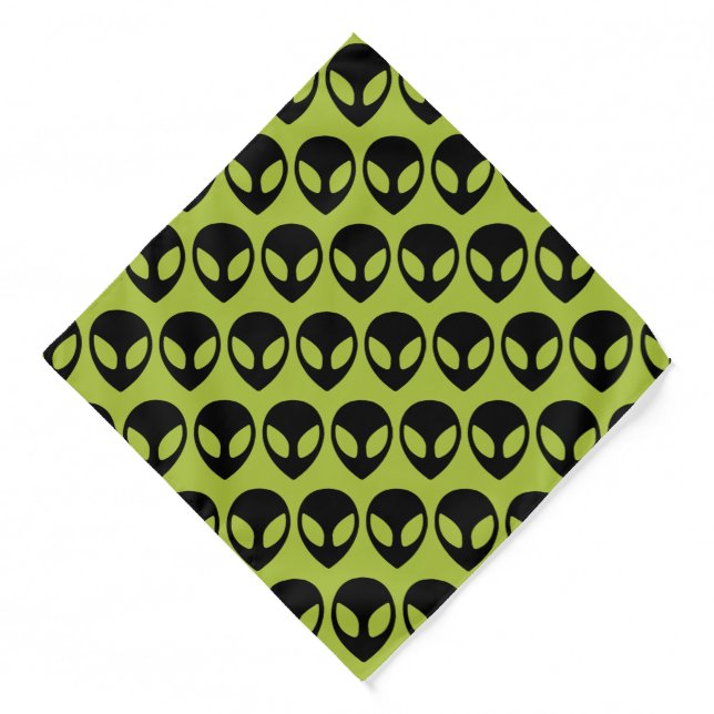 Space Alien Science Fiction Extraterrestrial Dog  Bandana (Front)