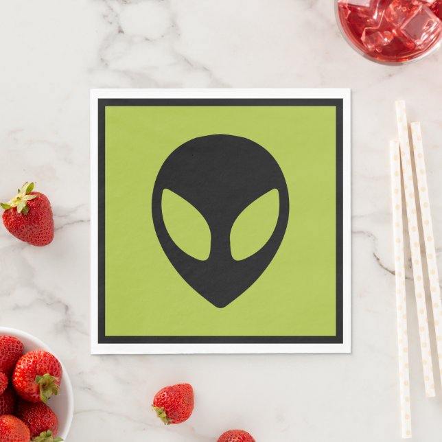 Space Alien Science Fiction Extraterrestrial Napkins (Insitu)