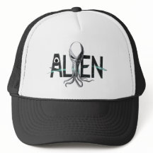 Space Alien Text Hat
