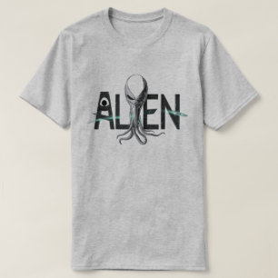 Space Alien Text T-Shirt
