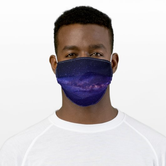 Space and Galaxy Adult Cloth Face Mask (Worn)