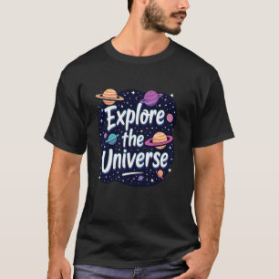 Space and Rocket Science for Kids Fun STEM Space E T-Shirt