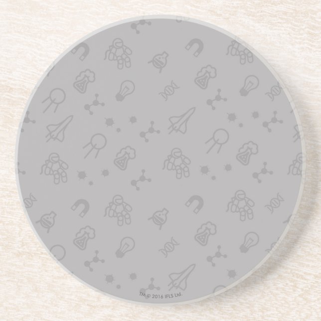 Space And Science Doodles Drink Coaster (Front)