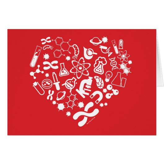 Space And Science Heart Cards (Front Horizontal)