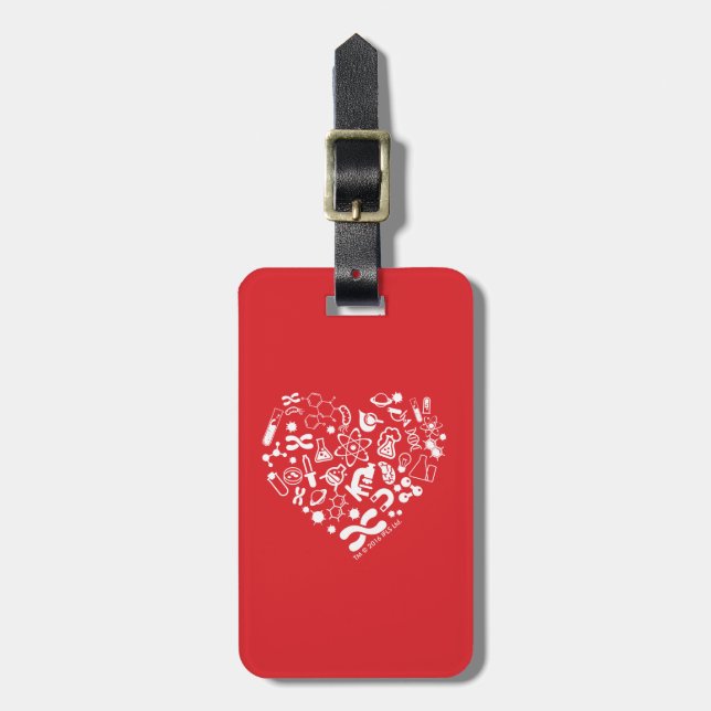 Space And Science Heart Luggage Tag (Front Vertical)