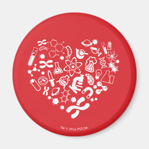 Space And Science Heart Magnet