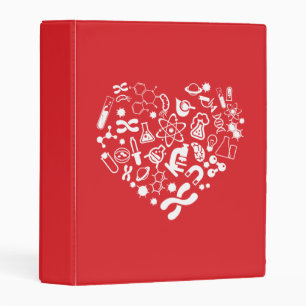 Space And Science Heart Mini Binder