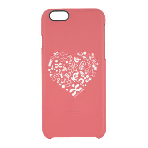 Space And Science Heart Clear iPhone 6/6S Case
