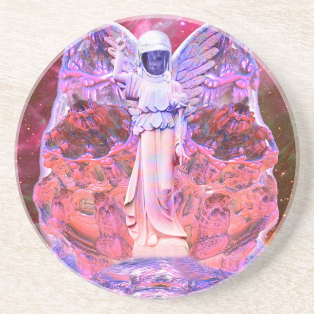 Space Angel Drink Coaster (Front)