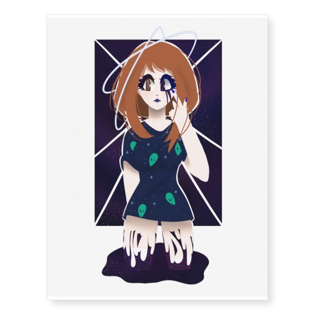 Space Angel Ochaco Temporary Tattoos (Front)