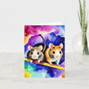 Space Animal Paws I Card