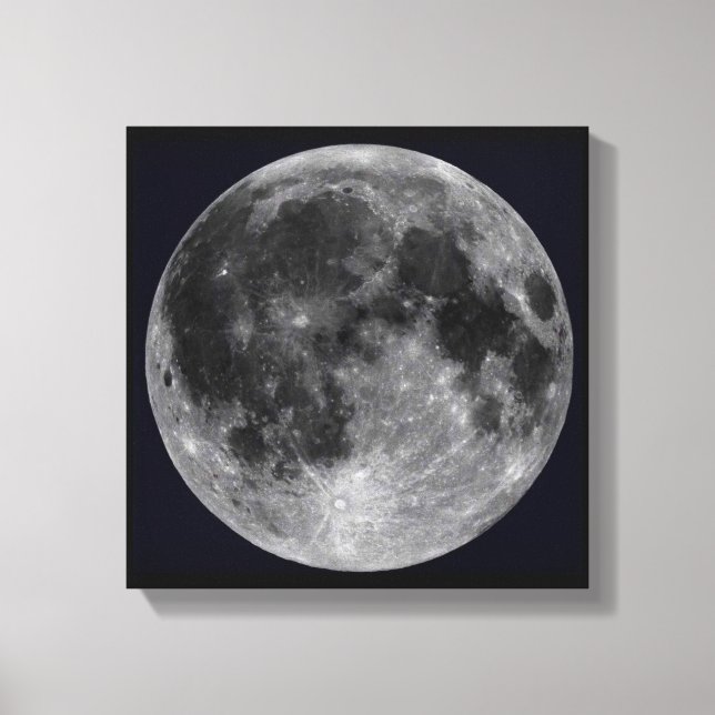 SPACE ART #22 of our MOON Canvas Print (Front)