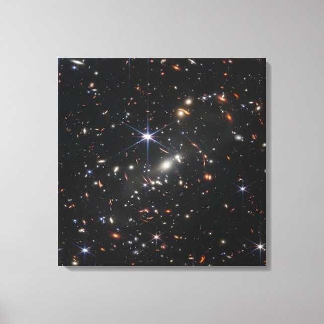 SPACE ART #40 Galaxy Cluster Canvas Print (Front)