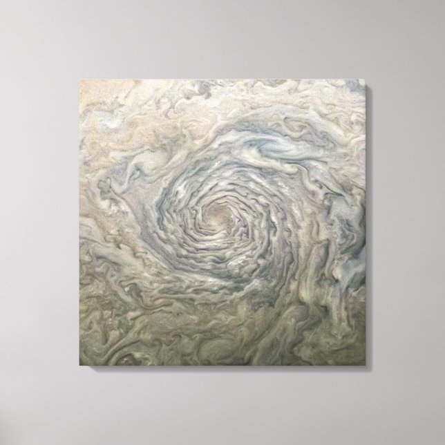 SPACE ART. A vortex on Jupiter Canvas Print (Front)