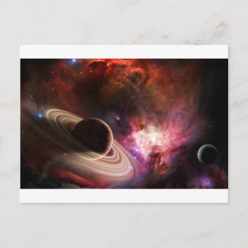 Space Art Nebula Planet Postcard by SpaceArtist at Zazzle
