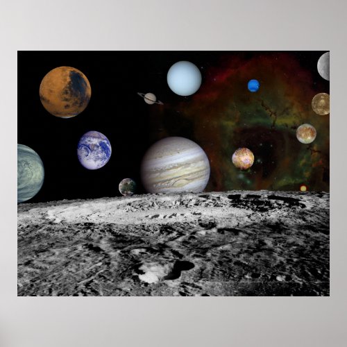 Space art poster