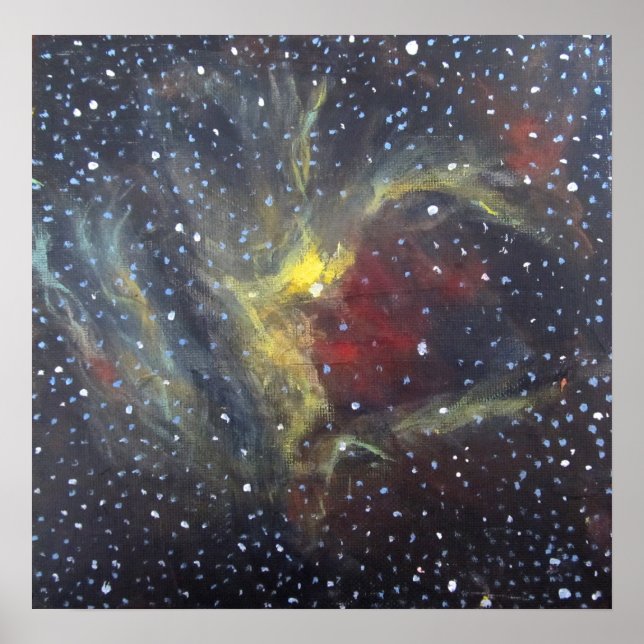 Space Art Poster - Wizard Nebula (Front)