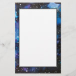 Space Art Watercolor Galaxy Stationery at Zazzle