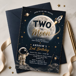 Space Astronaut 2nd Birthday Invitation
