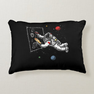 Space Astronaut Art Painter Cosmic Galaxy Artist Accent Pillow