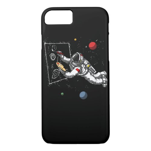 Space Astronaut Art Painter Cosmic Galaxy Artist iPhone 87 Case