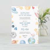 Space Astronaut Baby Shower by Mail invitation (Standing Front)