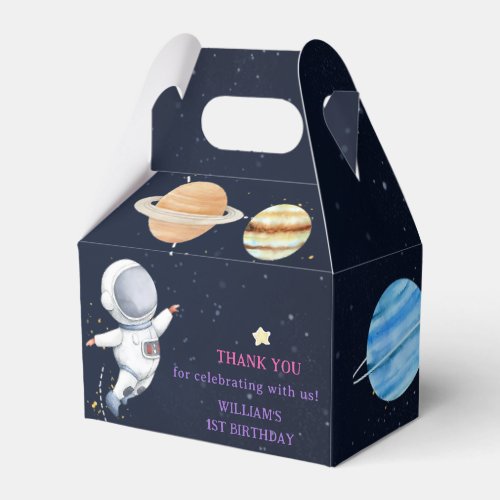 Space Astronaut Birthday Party Favor Box