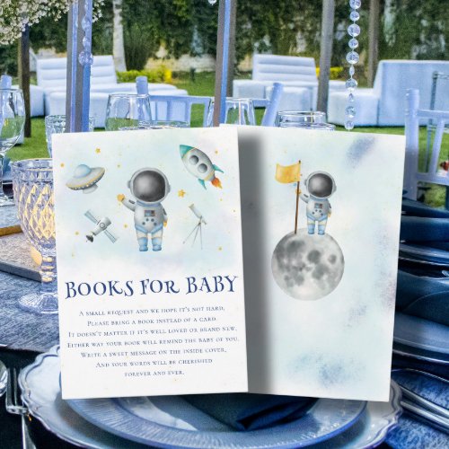 Space Astronaut Boy rocket star Books for Baby Boy Enclosure Card